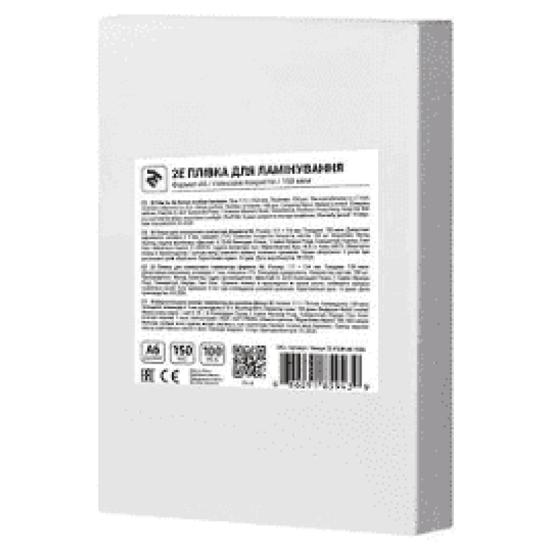 Плівка для ламінування A6 2E, матове покриття, 150 мкм, 100шт