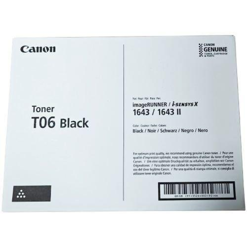 Картридж Canon T06 Black для Canon imageRUNNER 1643i
