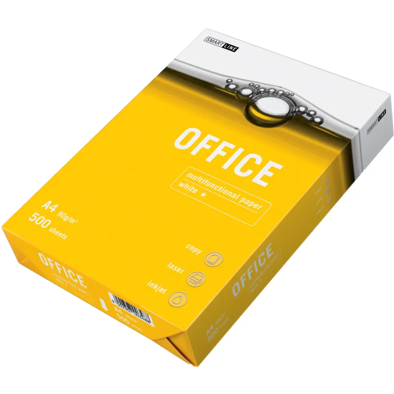 Папір офісний Smart Line Office A4 80 г/м2 клас C 500 аркушів Папір офісний Smart Line Office A4 80 г/м2 клас C 500 аркушів
