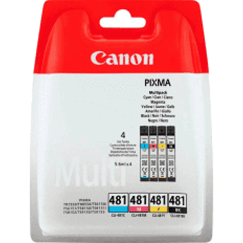 Комплект Canon No.481: Картридж Canon CLI-481 Cyan/Magenta/Yellow/Black Multi Pack