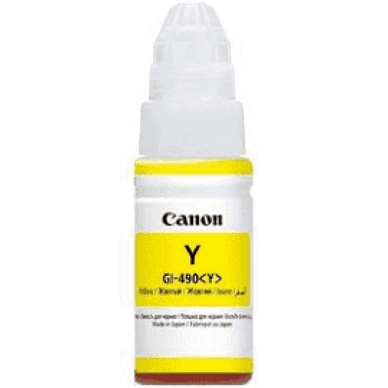 Чорнило Canon GI-490 PIXMA G1400/G2400/G3400 Yellow 70ml Чорнило Canon GI-490 PIXMA G1400/G2400/G3400 Yellow 70ml