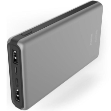 Портативний зарядний пристрій Power Bank Hama ALU15HD 15000 mAh Silver