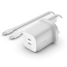 Мережеве ЗУ Belkin Home Charger 65W GAN PD PPS Dual USB-C – USB-C 2m