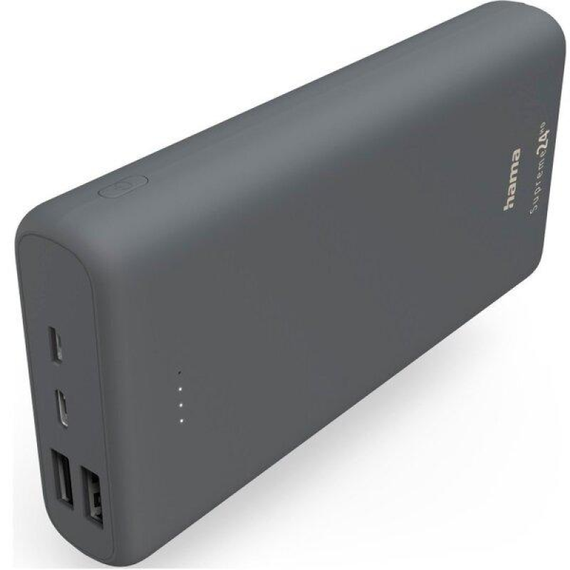 Портативний зарядний пристрій Power Bank Hama Supreme 24HD 24000 mAh Grey Портативний зарядний пристрій Power Bank Hama Supreme 24HD 24000 mAh Grey