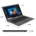 Hyundai HyBook 14.1“HD TN/Celeron N3350/4/64/Intel HD/W10S/Space Grey (HTLB14INC4Z1ESG)