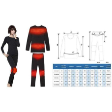 Жіноча термобілизна з підігрівом 2E eFiber for Women Black, М