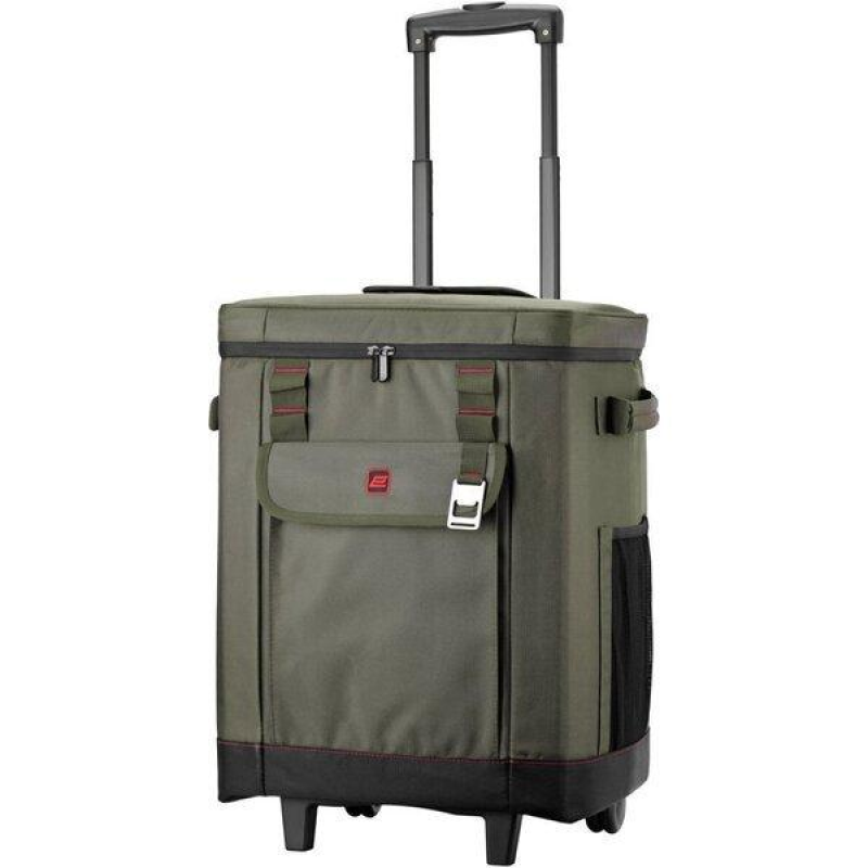 Термосумка на колесах 2E Picnic 50л, темно-оливкова