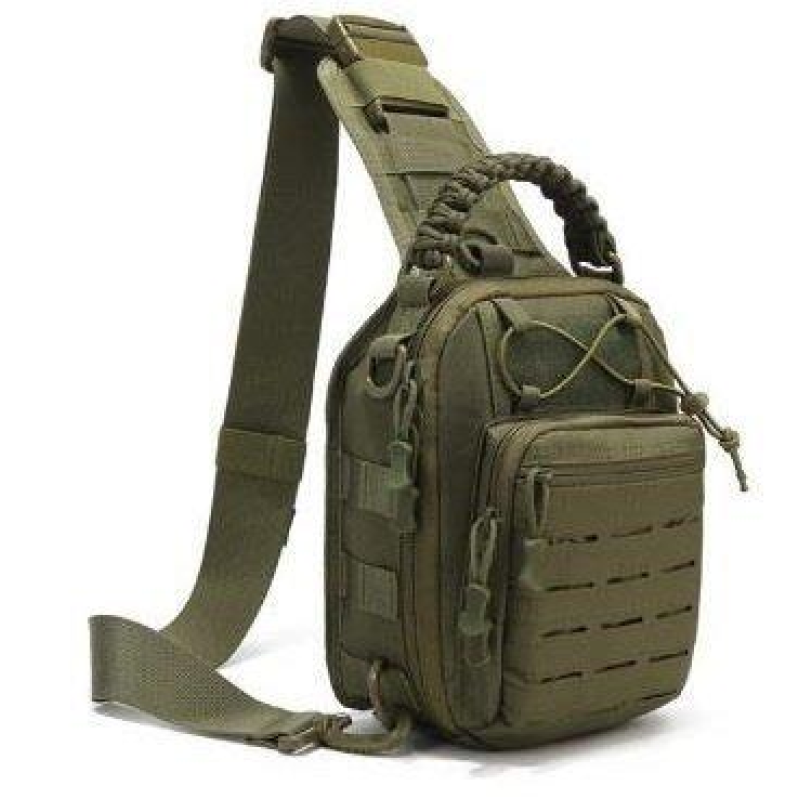 Сумка Слінг Laser Cut 2.5 л, 2Е, зелена