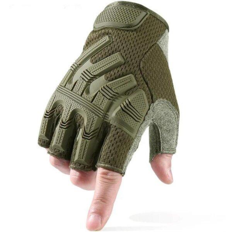 Рукавички тактичні 2E, літні, М, зелені