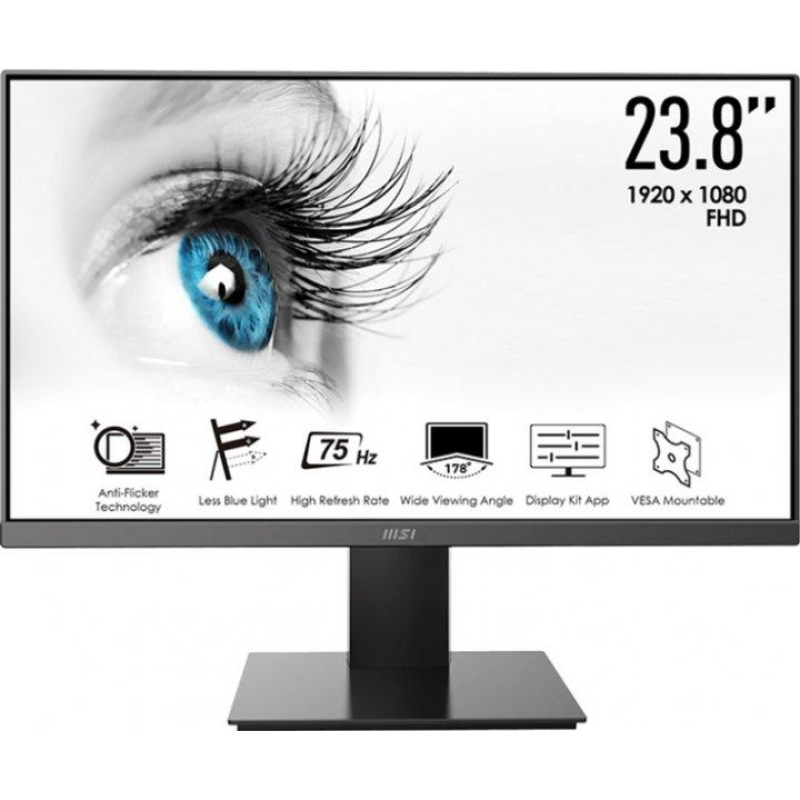 Монітор IPS 23.8“ FHD (1920 x 1080) 5ms 75Hz 178/1 78 /DP/ HDMI /Mic/HP/колонки 2*2W PRO MP243 Монітор IPS 23.8“ FHD (1920 x 1080) 5ms 75Hz 178/1 78 /DP/ HDMI /Mic/HP/колонки 2*2W PRO MP243