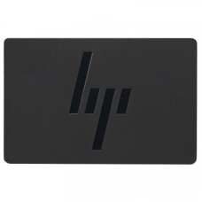Наклейка на ноутбук HP металева 65х45 мм, темні літери (235562)
