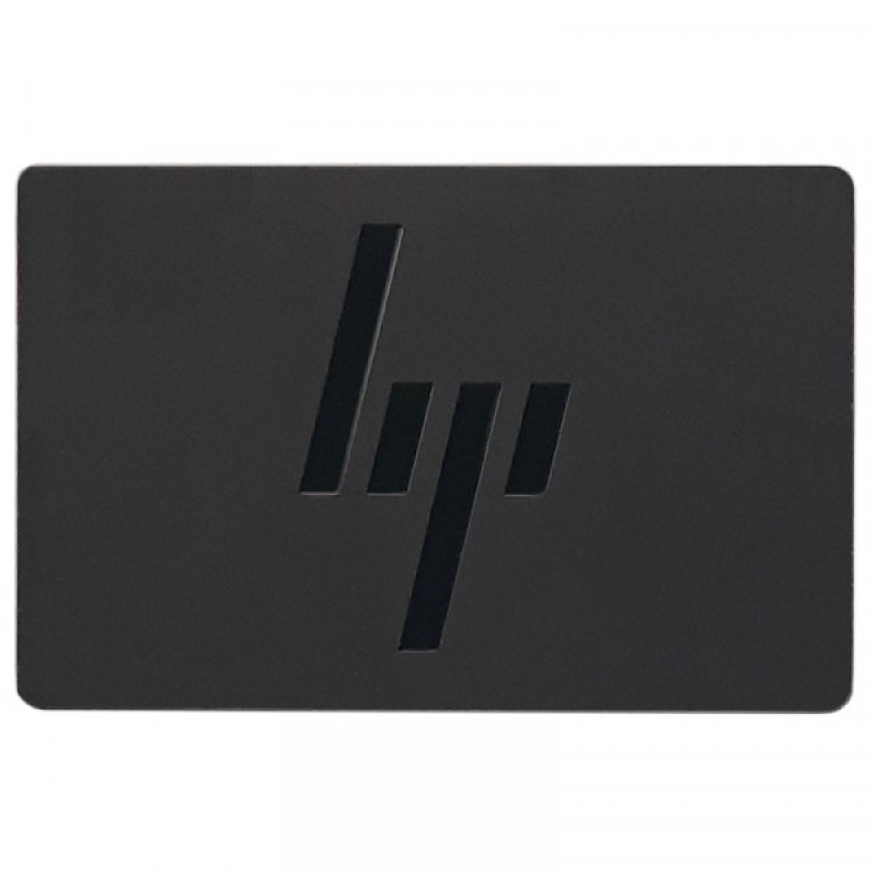 Наклейка на ноутбук HP металева 65х45 мм, темні літери (235562) Наклейка на ноутбук HP металева 65х45 мм, темні літери (235562)