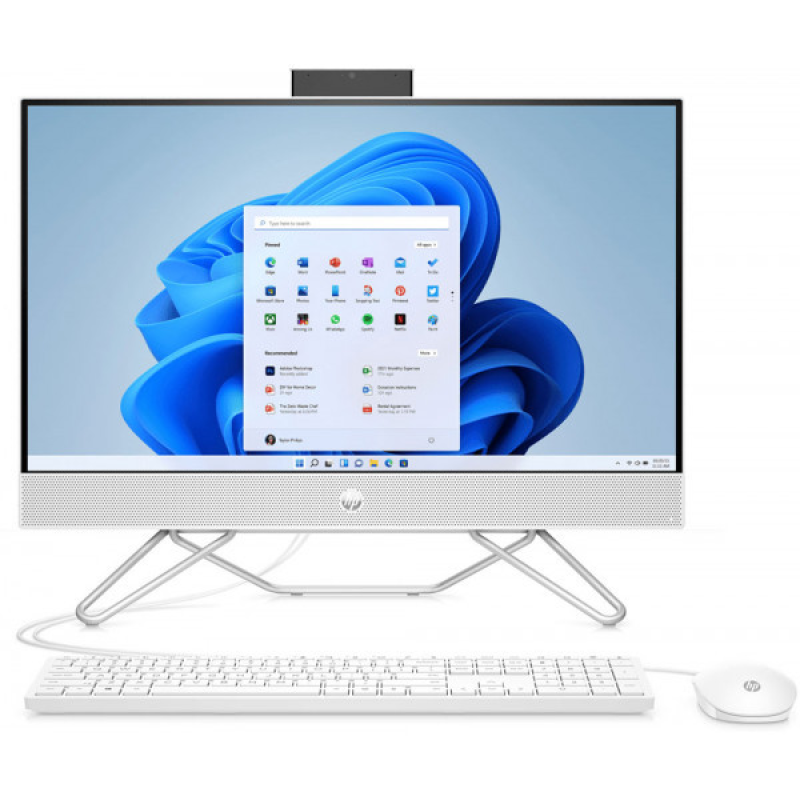 Моноблок 23.8““ HP 205 G8 Ryzen 5 5500U/16Gb/SSD512Gb/Cam/K&M/WiFi/DOS/Starry White (6D455EA)