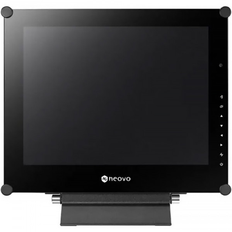 TFT 15“ Neovo X-15P, скло NeoV™, D-Sub, DVI-D, Mini DIN, RCA, робота 24/7, металевий корпус, чорний (X-15P