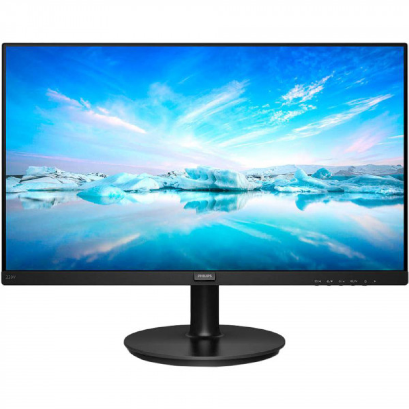 TFT 21.5“ Philips 221V8A, VA, D-SUB, HDMI, колонки, чорний (221V8A/00)