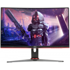 TFT 23.6“ AOC C24G2AE/BK, VA, 165Гц, вигнутий, D-SUB, DP, HDMI x 2, колонки, чорний (C24G2AE/BK)