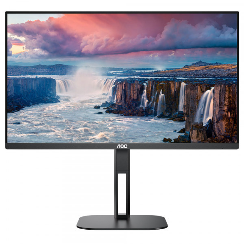 TFT 23.8“ AOC 24V5C/BK, FHD, IPS, 119% sRGB, 75Гц,1 мс, HDMI, DP, USB-C, USB-hub, Pivot, кол, чорень (24V5C/BK)
