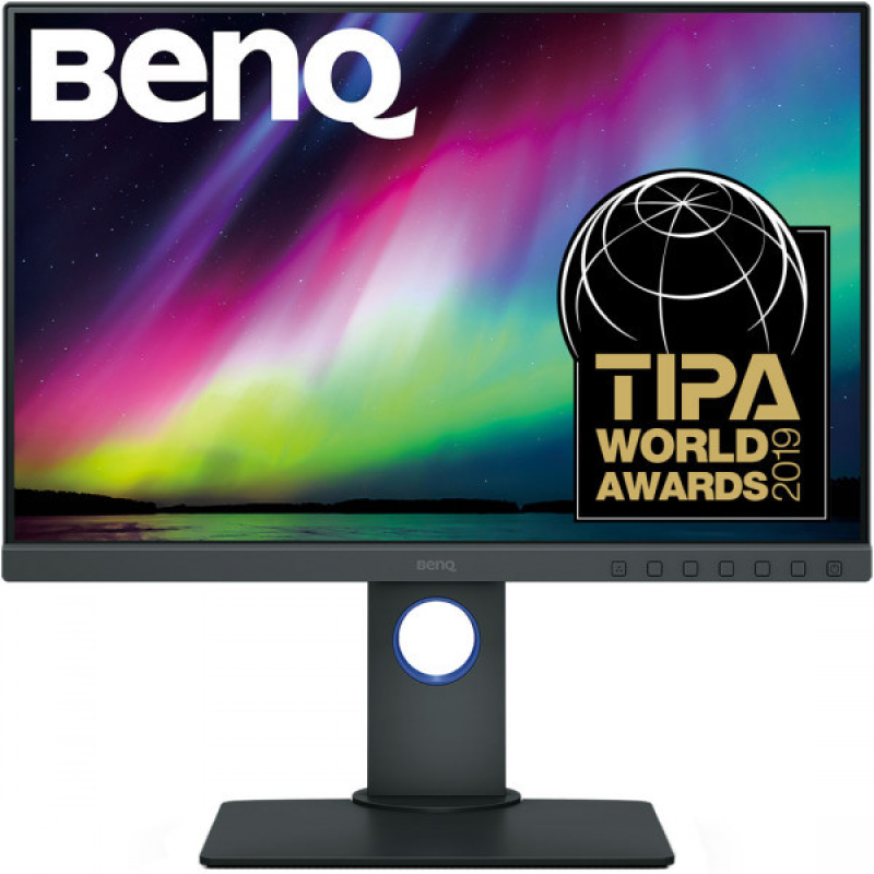 TFT 24.1“ BenQ SW240, IPS, 16:10, 99% Adobe RGB, DVI-DL, HDMI, DP, USB хаб, Pivot, сірий (9H.LH2LB.QBE)