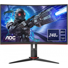 TFT 27“ AOC C27G2ZE/BK, VA, 240Гц, вигнутий, DP, HDMI x 2, чорний червоний (C27G2ZE/BK)