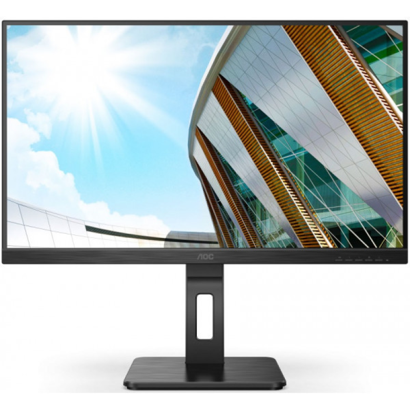 TFT 27“ AOC Q27P2CA, IPS, QHD, HDMI, DP, USB-C, USB-hub, HAS, колонки, чорний (Q27P2CA)