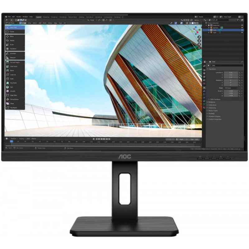 TFT 27“ AOC U27P2, IPS, 4K, HDMI, DP, USB 3.2 хаб, Pivot, колонки, чорний (U27P2) TFT 27“ AOC U27P2, IPS, 4K, HDMI, DP, USB 3.2 хаб, Pivot, колонки, чорний (U27P2)