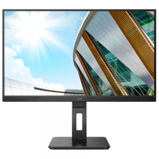 TFT 27“ AOC U27P2CA, IPS 4K UHD, 4ms, HDMIx2, DP, USB hub, USB-C, HAS, Pivot, колонки, чорний (U27P2CA)