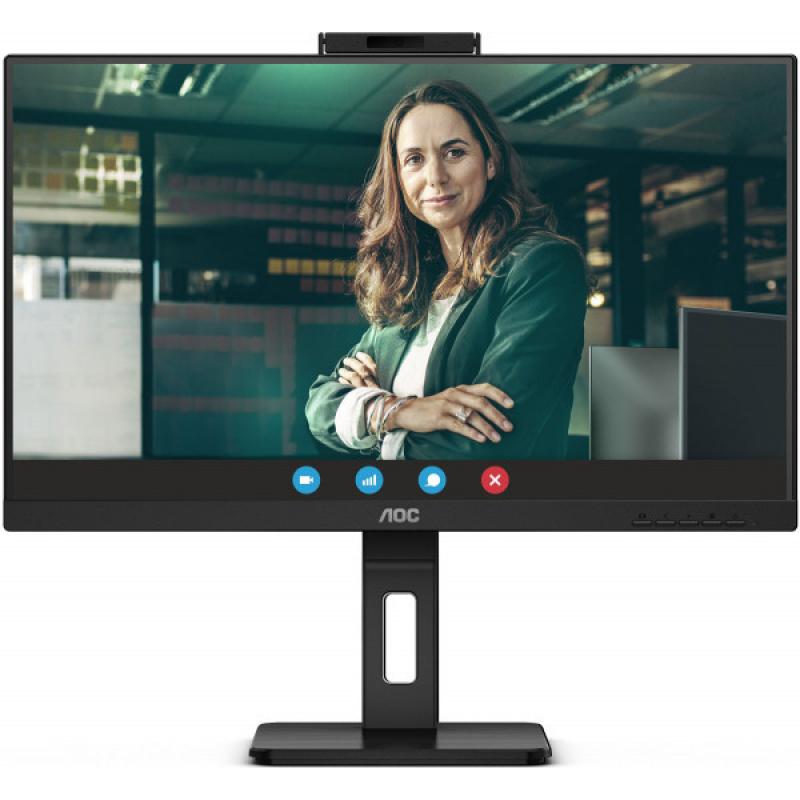 TFT 27“ AOC Q27P3CW, QHD, IPS, 75Hz, 2xHDMI, DP, USB-C, RJ-45, USB-hub, webcam, HAS, Pivot, колонки (Q27P3CW) TFT 27“ AOC Q27P3CW, QHD, IPS, 75Hz, 2xHDMI, DP, USB-C, RJ-45, USB-hub, webcam, HAS, Pivot, колонки (Q27P3CW)
