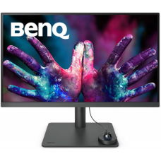 TFT 27“ BenQ PD2705U, 4K UHD, IPS, 99% sRGB, HDMI, DP, USB-C, USB-hub, HAS, колонки, темно-сірий