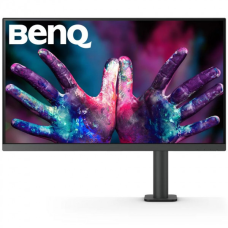 TFT 27“ BenQ PD2705UA, IPS, 4K UHD, 99% sRGB, HDMI, DP, USB-C, USB-hub, HAS, колонки, темно-сірий