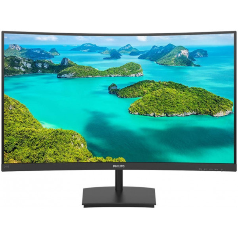 TFT 27“ Philips 271E1SCA, VA, вигнутий, sRGB 100%, D-Sub, HDMI, колонки, чорний (271E1SCA/00) TFT 27“ Philips 271E1SCA, VA, вигнутий, sRGB 100%, D-Sub, HDMI, колонки, чорний (271E1SCA/00)