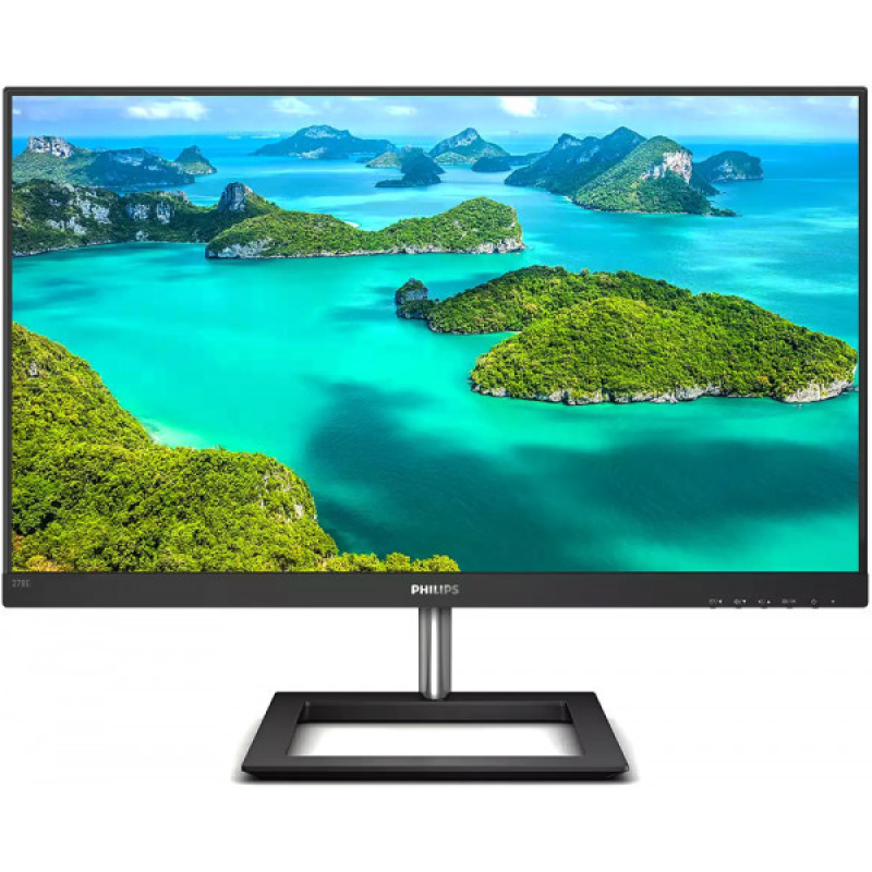 TFT 27“ Philips 278E1A, IPS, 4K UHD, 2xHDMI, DP, колонки, чорний (278E1A/00)