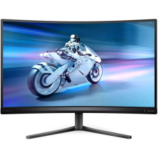 TFT 27“ Philips 27M2C5500W, QHD, VA, вигнутий, 240Hz, 0,5ms, 2x HDMI, 2x DP, USB-hub, HAS, сірий