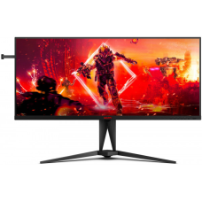 TFT 40“ AOC AGON AG405UXC, WQHD, IPS, 144Гц, 1ms, 2xHDMI, DP, USB-C, USB-hub, HAS, чорний з червоним