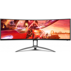 TFT 48.8“ AOC AGON AG493QCX, Dual-FHD, VA, 144Гц, вигнутий, HDMIx2, DP, USB-hub, HAS, колонки, чорн.