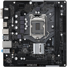ASRock H470M-HVS R2.0 (1200/H470, 2*DDR4, PCIex16, HDMI/VGA, 4xSATAІІІ, RAID, GLan, 7.1ch, mATX) (H470M-HVS