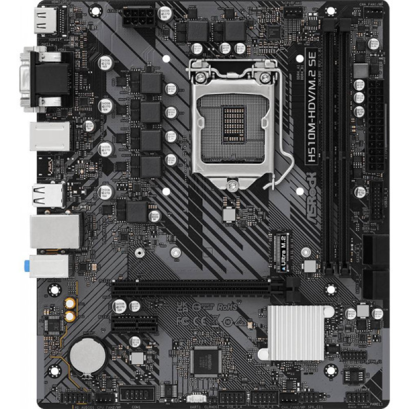 ASRock H510M-HDV/M.2 SE (1200/H470, 2*DDR4, 1xPCIex16, HDMI/DVI/VGA, 4xSATA, M.2, GLan, 7.1ch, mATX) ASRock H510M-HDV/M.2 SE (1200/H470, 2*DDR4, 1xPCIex16, HDMI/DVI/VGA, 4xSATA, M.2, GLan, 7.1ch, mATX)
