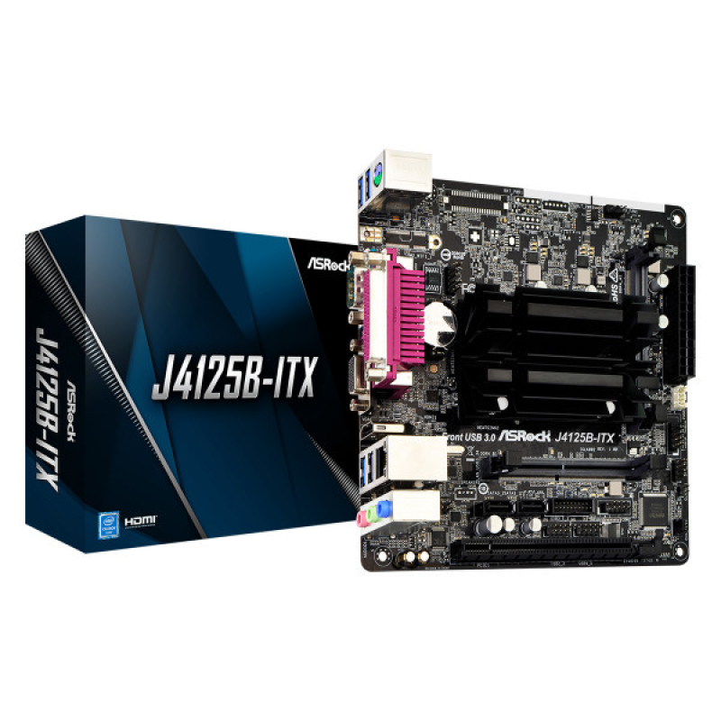 ASRock J4125B-ITX (Quad-Core Celeron 2.7GHz, 2xDDR4 SoDIMM, VGA/HDMI, 1*PCIe, 2xSATAIII, miniITX) (J4125B-ITX) ASRock J4125B-ITX (Quad-Core Celeron 2.7GHz, 2xDDR4 SoDIMM, VGA/HDMI, 1*PCIe, 2xSATAIII, miniITX) (J4125B-ITX)