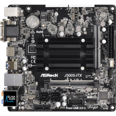 ASRock J5005-ITX/REF (Quad-Core Pentium 2.8GHz, 2xDDR4 SoDIMM, VGA/HDMI/DVI, 1*PCIe, miniITX) (J5005-ITX/REF)