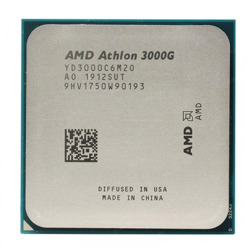 AMD Athlon 3000G 2C/4T (3.5GHz, 4MB, 35W, AM4, Radeon Vega 3) tray (YD3000C6M2OFB)