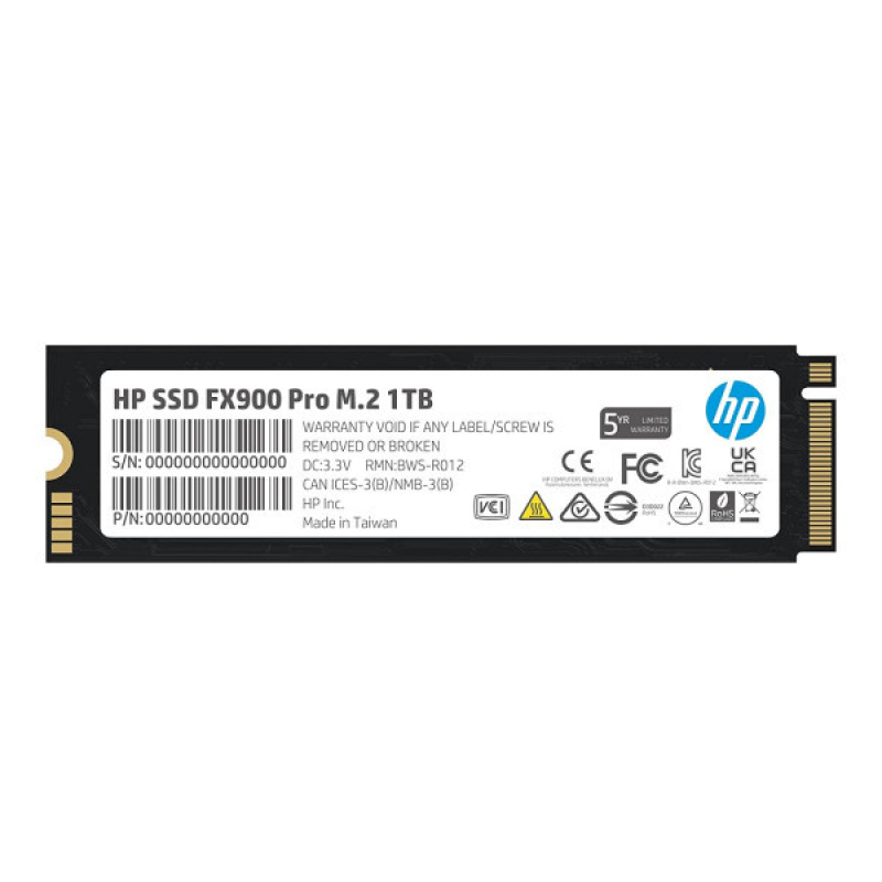 SSD 1T HP FX900 Pro M.2 PCIe 4.0 x4 NVMe 1.4 2280 TLC 3D V-NAND (4A3U0AA)