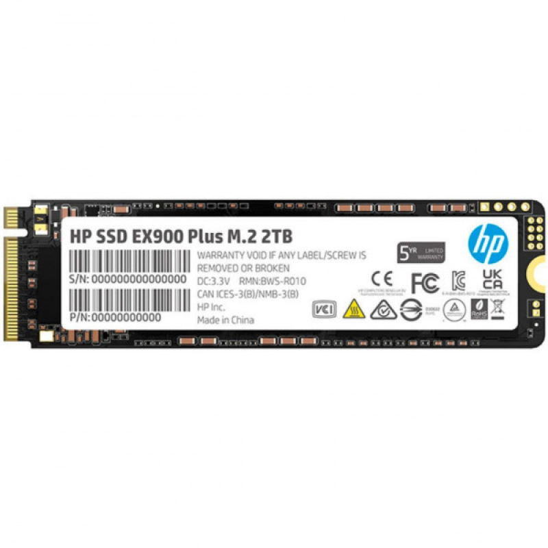 SSD 2TB HP EX900 Plus M.2 2280 PCI Ex Gen3 x4 3D NAND, Retail (35M35AA) SSD 2TB HP EX900 Plus M.2 2280 PCI Ex Gen3 x4 3D NAND, Retail (35M35AA)