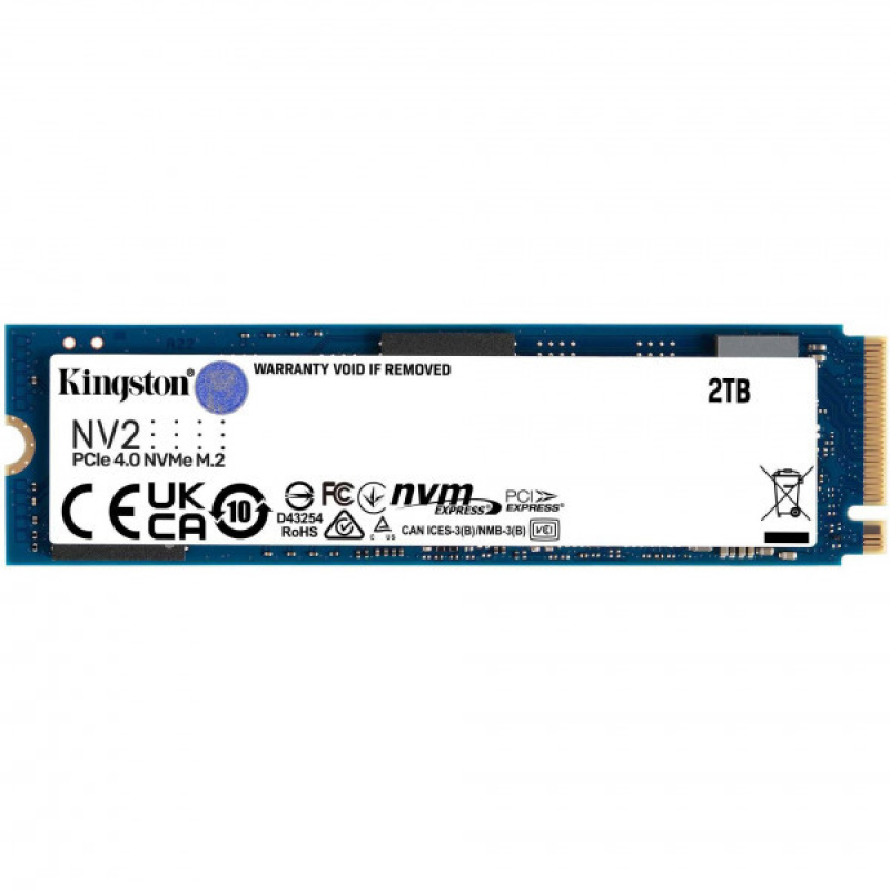 SSD 2TB Kingston NV2 M.2 2280 PCIe Gen 4x4 3D NAND, Retail (SNV2S/2000G#) SSD 2TB Kingston NV2 M.2 2280 PCIe Gen 4x4 3D NAND, Retail (SNV2S/2000G#)