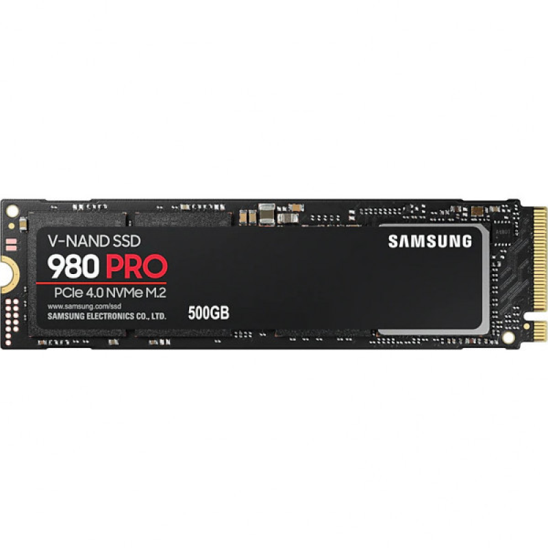 SSD 500GB Samsung 980 Pro M.2 NVMe 1.3c PCIe 4.0 4x 2280 3-bit MLC (MZ-V8P500BW#)