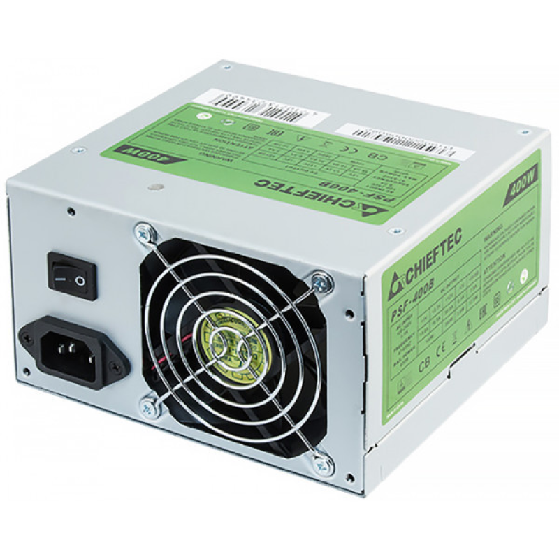 БЖ 400W Chieftec SMART PSF-400B, 80 mm, ~85%, Bulk (PSF-400B)