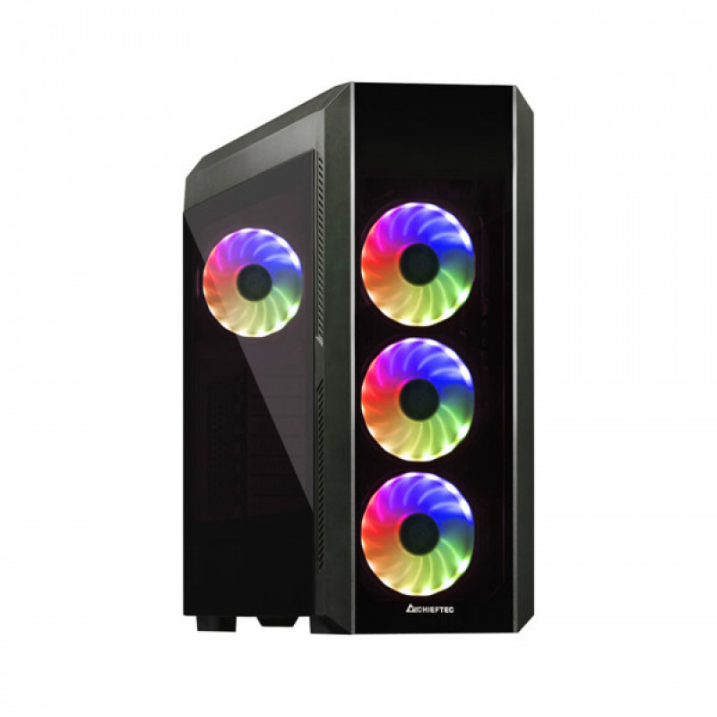 Корпус Chieftec SCORPION III GL-03B-OP 4x120mm A-RGB, ATX, без БЖ, Black (GL-03B-OP)