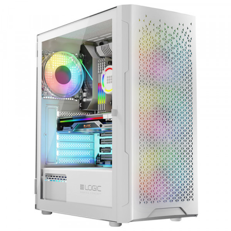 Корпус LogicConcept ARAMIS MESH+GLASS ARGB fans 4x120mm WHITE без БЖ ATX (AT-ARAMIS-20-0000000-0002) Корпус LogicConcept ARAMIS MESH+GLASS ARGB fans 4x120mm WHITE без БЖ ATX (AT-ARAMIS-20-0000000-0002)