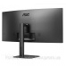 TFT 34“ AOC CU34V5C/BK, WQHD, VA, 100Гц, 1 мс, вигнутий, HDMI, DP, USB-C, USB-hub, колонки, чорний