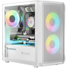 Корпус LogicConcept PORTOS MESH+GLASS ARGB fans 3x120 mm WHITE без БЖ mATX (AM-PORTOS-20-0000000-0002)
