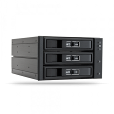 Бекплейн Chieftec CBP-2131SAS 2x5.25“ -> 3x3.5“ HDDs Hot-Swap Aluminium (CBP-2131SAS)