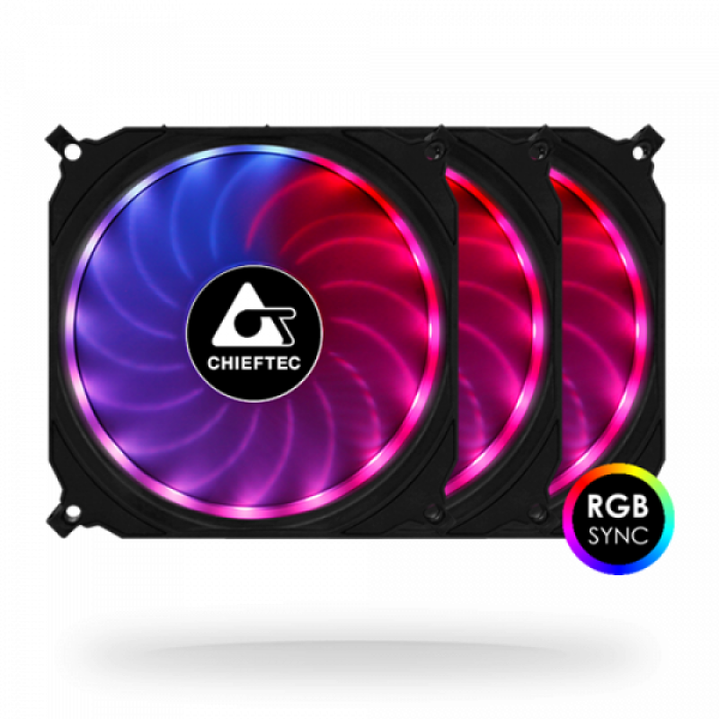 Вентилятор для корпусу 120 mm*3 Chieftec Tornado CF-3012-RGB fan set (CF-3012-RGB) Вентилятор для корпусу 120 mm*3 Chieftec Tornado CF-3012-RGB fan set (CF-3012-RGB)